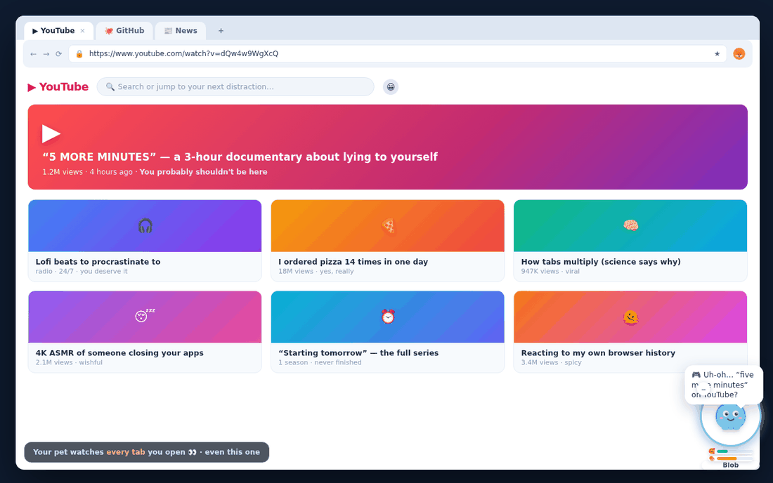TabPet — Browser Tamagotchi screenshot